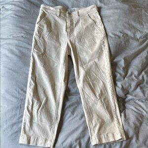 Everlane Sandstone Cream Straight Leg Crop Pants Women’s Size 12